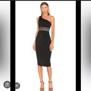 Never worn- NICHOLAS | Dresses | Nicholas Black Bandage One Shoulder Dress